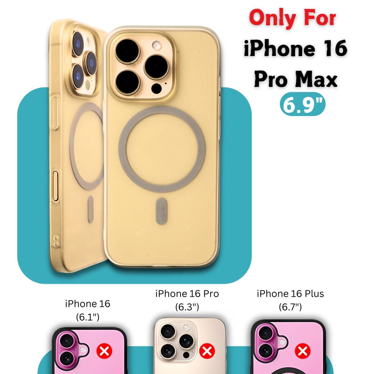 Clear Matte iPhone 16 Pro Max Case