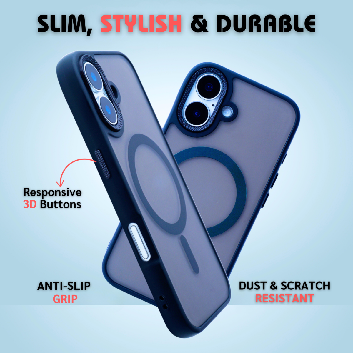 EVOCASE iPhone 16 Case with Military-Grade Protection