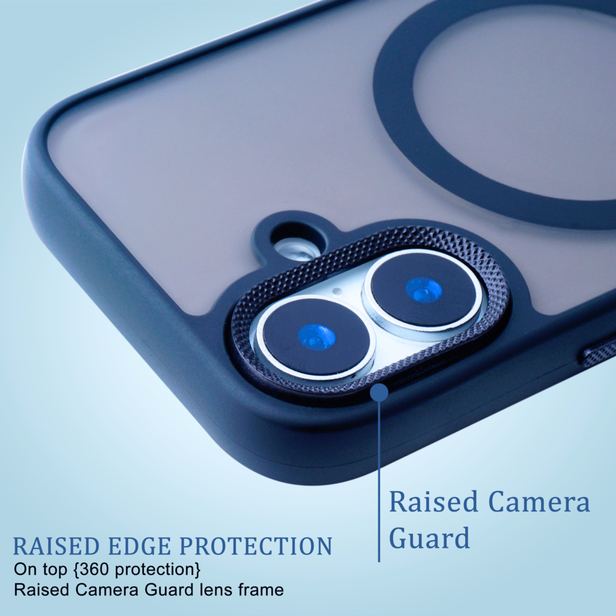 Rugged EVOCASE iPhone 16 Case with Raised Camera Protection