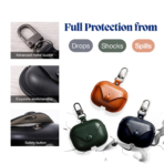 Travel-Friendly Leather AirPods Pro Case