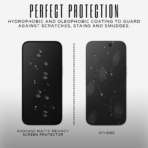 Matte Privacy Tempered Glass iPhone 16