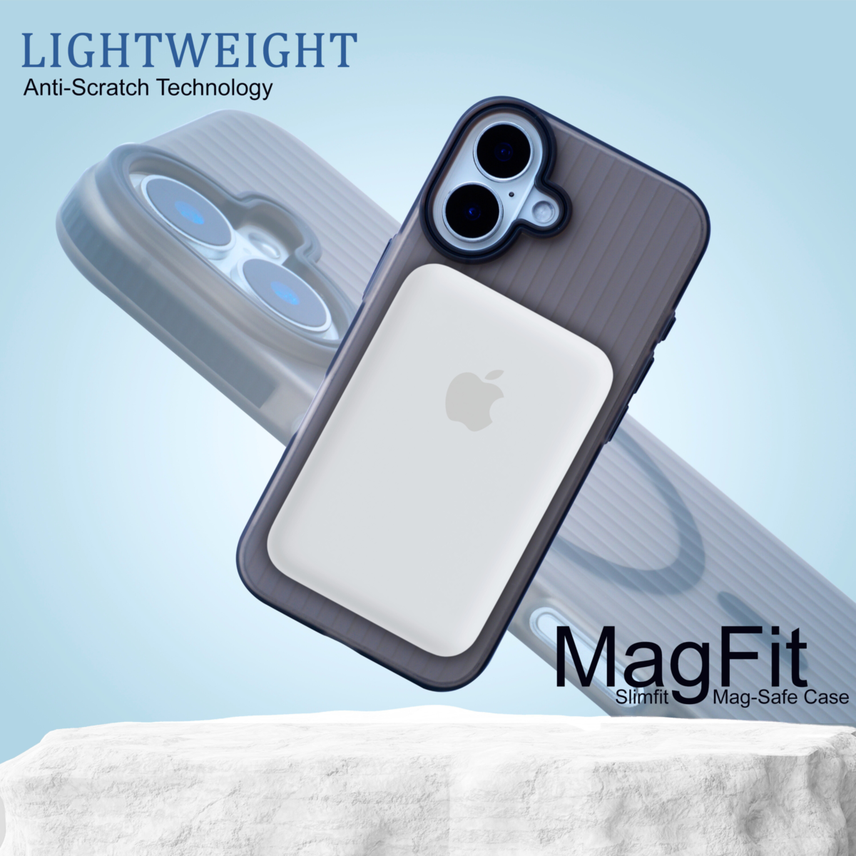 Durable Shockproof EVOCASE SlimFit iPhone 16 Case with Wireless Charging