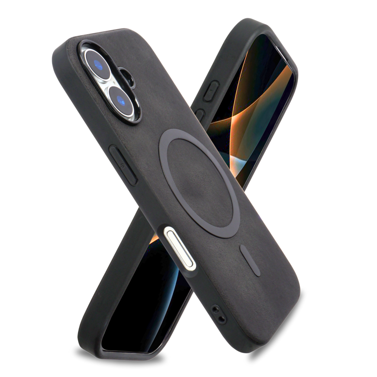 Slimfit Leather iPhone 16 Case with Wireless Charging Support
