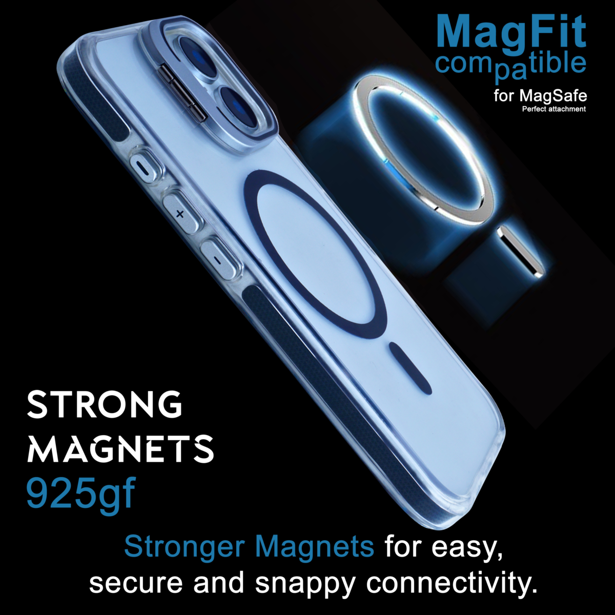 iPhone 16 transparent shockproof cover