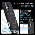 iPhone 16 Leather Case with MagSafe - EVOCASE Slimfit Design
