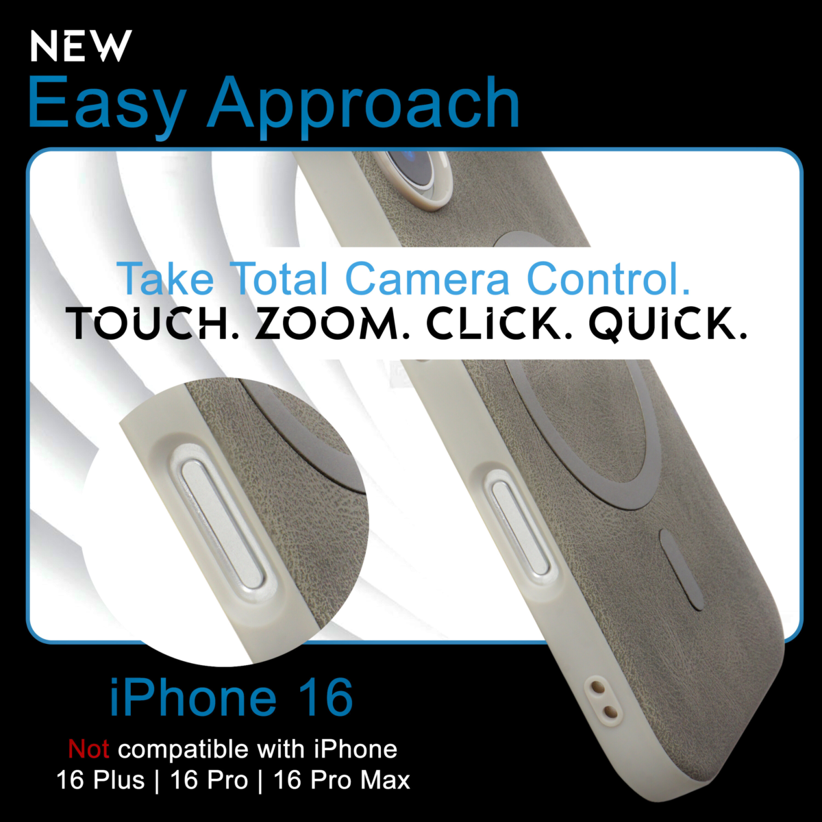 Sleek Leather MagSafe Case for iPhone 16 - EVOCASE
