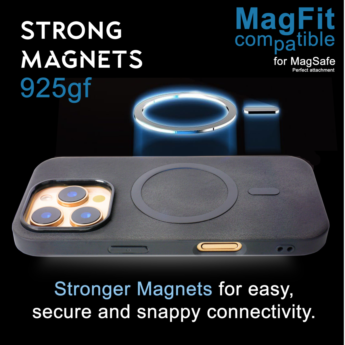 Genuine Leather iPhone 16 Pro Max Case with MagSafe Compatibility