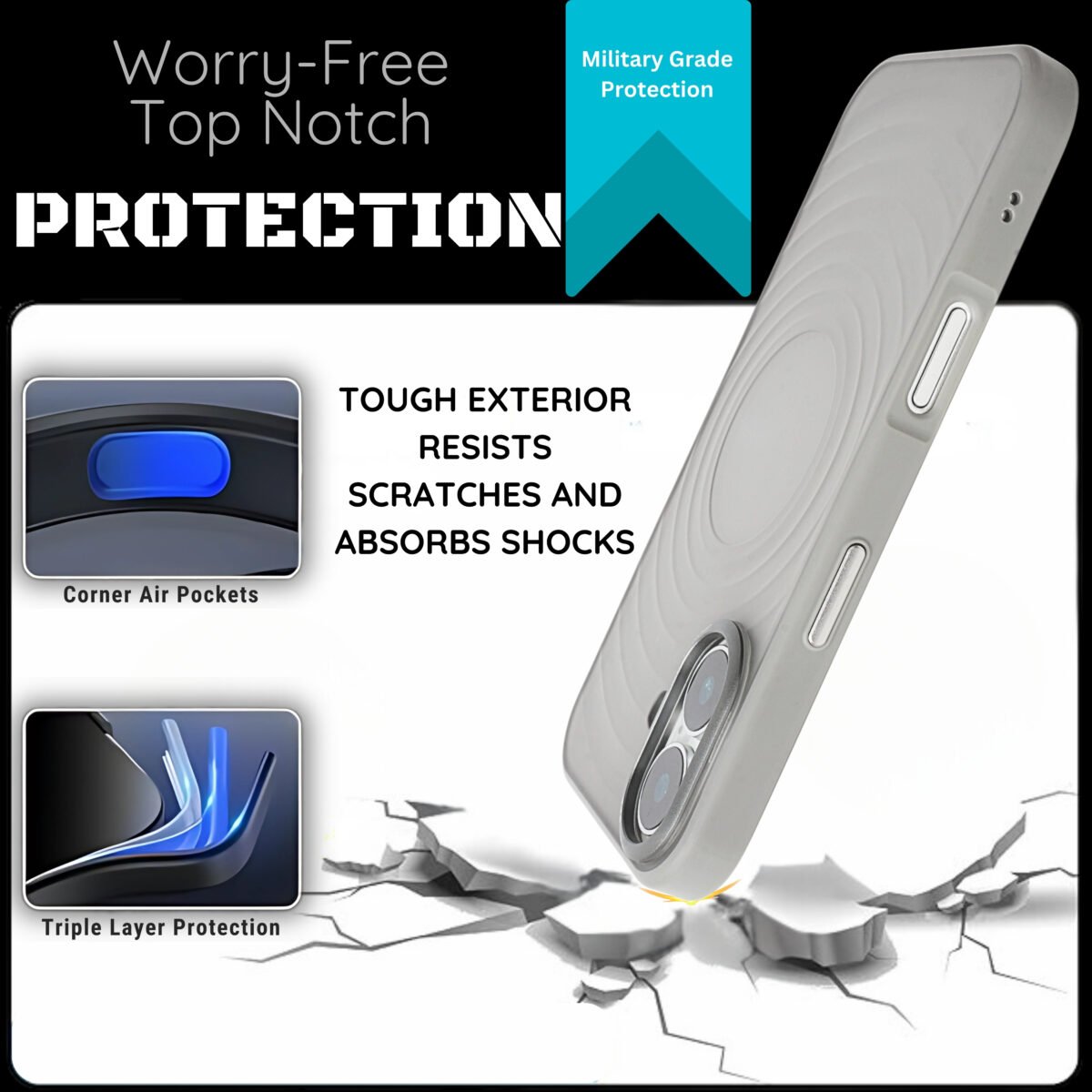 Shockproof iPhone 16 Cover
